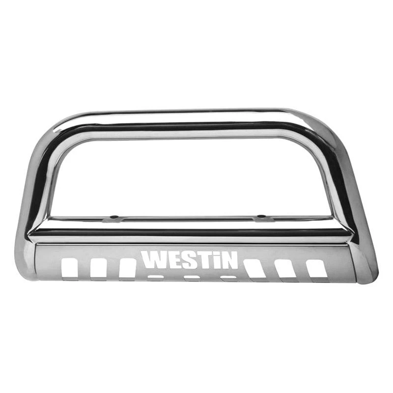 For Ford F-150 09-14 Westin 31-5490 3" E-Series Polished Bull Bar w Skid Plate Foto 2 de 4