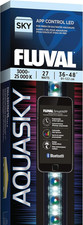 Aquasky 2.0 Bluetooth LED Aquarium Light 27W, 36 48" RGB 6500K White App