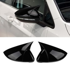 Rear View Side Mirror Cover Side Mirror Cap Suitable For Glossy Black