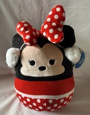Squishmallows Disney 8" inch Holiday Red White Minnie Mouse Ultra Soft Plush