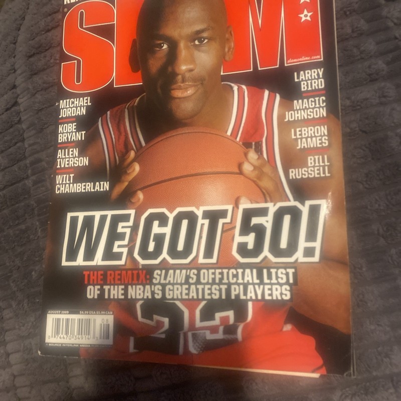 SLAM Magazine August 2009 Michael Jordan w/poster No label