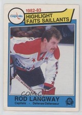 1983-84 O-Pee-Chee Rod Langway #365 HOF 1st8