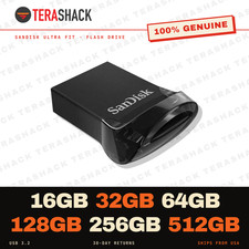 SanDisk Ultra Fit USB 3.2 Flash Drive 16GB 32GB 64GB 128GB 256GB 512GB Thumb Pen