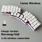 CORNE V4 2.4G Wireless Split Ergonomic Keyboard Hot-Swap VIAL 46-Key MX