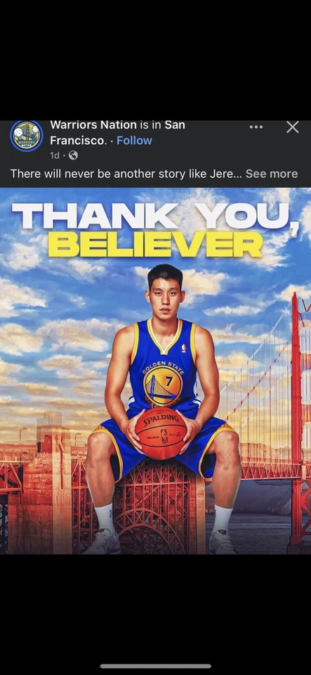 NUEVO Jeremy Lin Golden State Warriors Adidas Swingman NOVATO MEDIO SELLADO NBA Foto 2 de 4