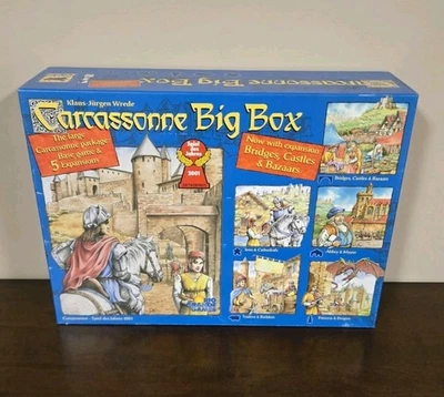 Carcassonne Big Box Board Game Rio Grande 2008 Base 5 Expansions Complete Set - Image 1 of 4