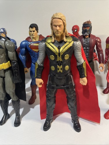 Marvel DC Comic Action Figures Mixed Bulk Lot 30cm Collection x 10 Hasbro Mattel - Picture 4 of 12
