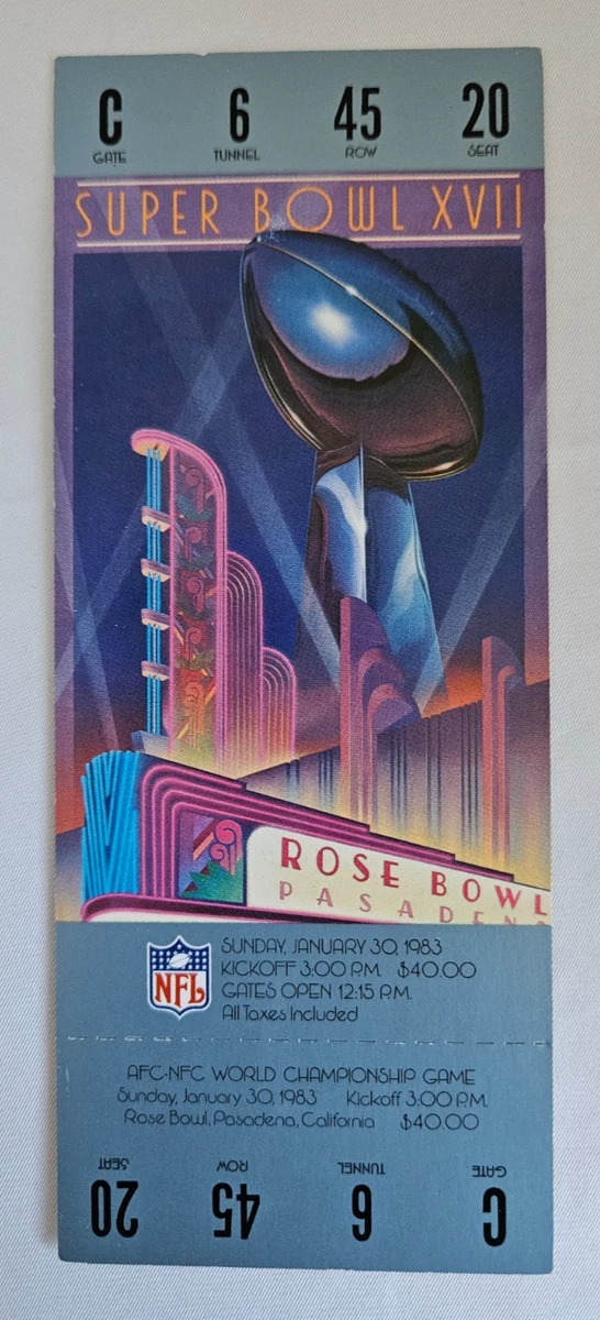 Super Bowl In Vintage Sports Ticket Stubs for sale | eBay