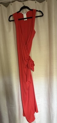 Gorgeous Max Mara Red Silk Wrap Dress