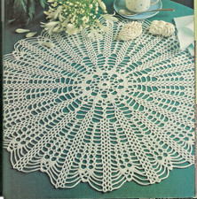 Radius Round Centerpiece Doily CROCHET PATTERN INSTRUCTION Pages