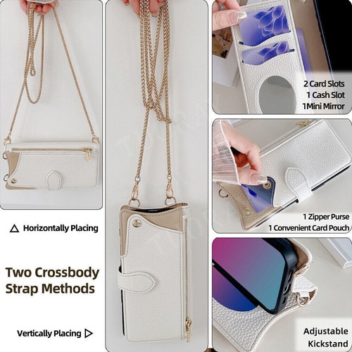 Case For Xiaomi Mi 15 14T 13T 12 11 10 Pro Mi 11T Crossbody Zipper Leather Cover - Picture 59 of 92