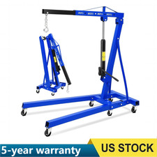 2ton4400lbs Hydraulic Engine Hoist Lift Folding Engine Shop Crane Cherry Picker