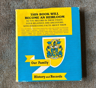 Our Family History and Records - Geneology Do it Yourself Kit for Family Trees