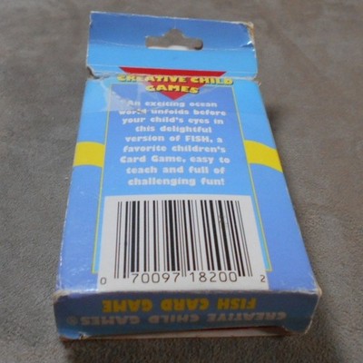 Vintage 1986 Fish Card Game Creative Child #18002 Complete Go Fish
