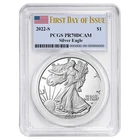2022-S Proof $1 American Silver Eagle PCGS PR70DCAM FDOI Flag Label