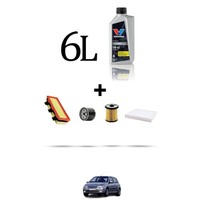 Hoffcar Servicekit 4 Filter Und 6L ÖL FüR Renault Clio II 1.9 Diesel 47Kw Ab