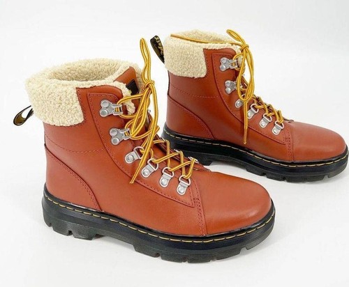 Stivali donna DR MARTENS aria calda rimbalzanti pettini foderati in pelliccia sintetica taglia US 9 EU 41 - Foto 5 di 16
