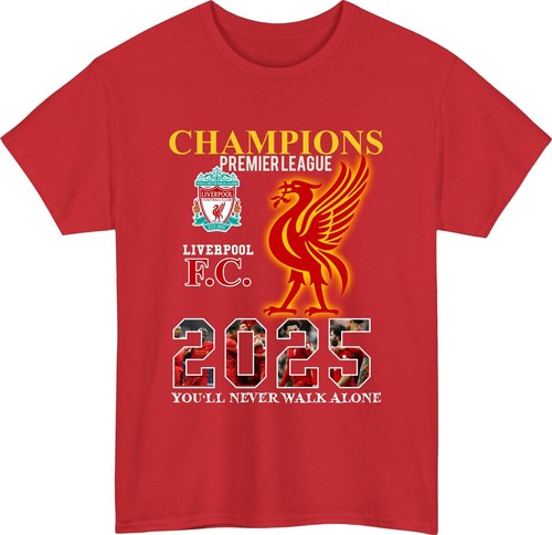 Liverpool T-Shirt, Champions of England Liga Sieger Fußball Unisex Geschenk Tee
