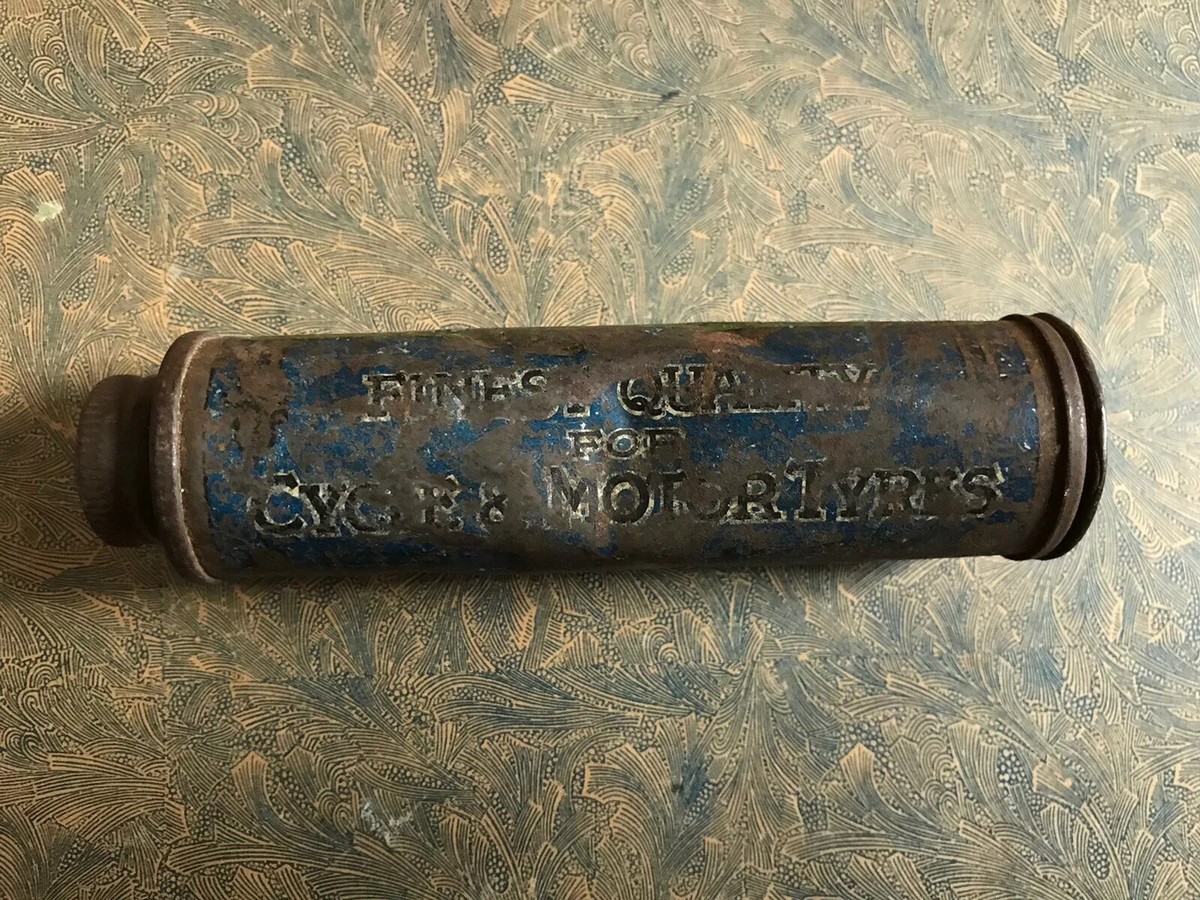 Vintage The Halford Cycle Co French Chalk Tin Bicycle Motor