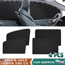 4PCS Magnetic Car Side Window Sun Shade Cover Privacy Curtains Heat UV Protector