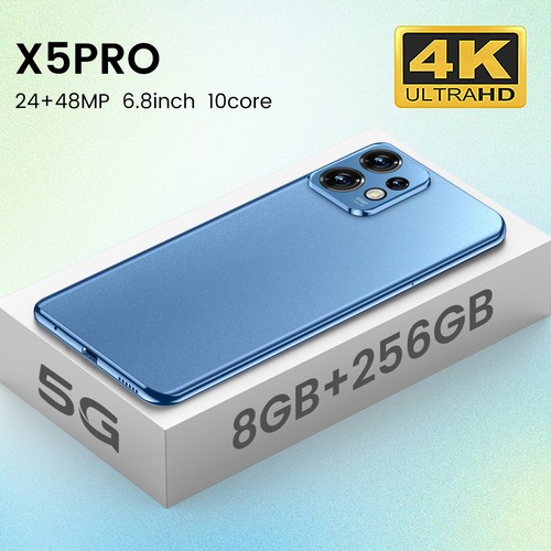 6.8" New Android 13 Smartphone 8GB+256GB Unlocked 5G Dual Sim 5G LTE 5800 mAh - Picture 13 of 14