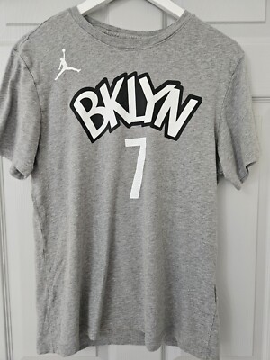 Grey Kevin Durant Shirt Brooklyn Nets Nike Jordan NBA Brooklyn