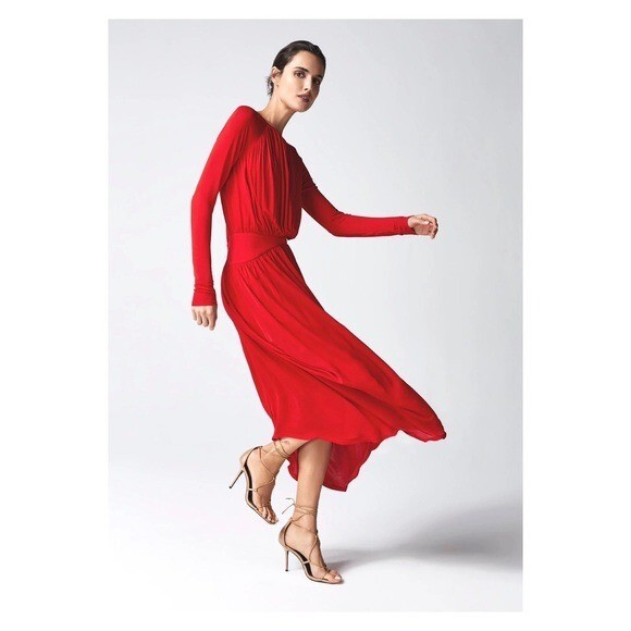 【海外限定】REISSワンピース☆Savannah Jersey Flippy Dress, C New! NWT REISS London Savannah Jersey Open Back Drape Midi