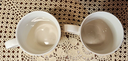 Pair of Starbucks 2007 Floral Strawberries Porcelain Tea Coffee Mug 11 oz (read) - Picture 5 of 10