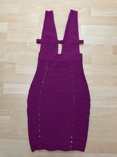 Celeb Boutique/House of CB Plum V Neck Dress size S
