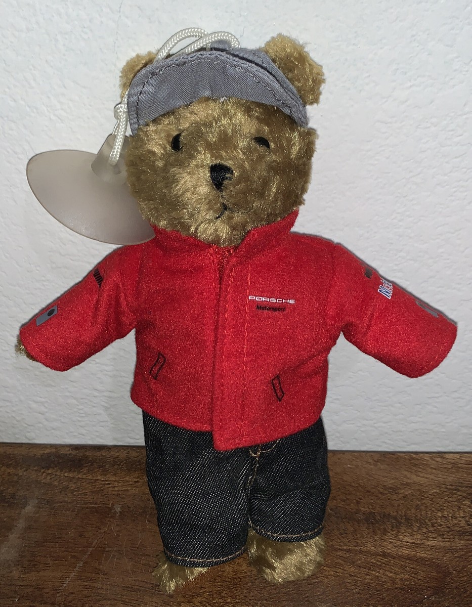 Porsche Mini Motorports Teddy Bear Red Jacket | eBay