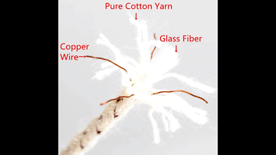 Cigarette Lighter Copper Wire Cotton Core Wick Replacement 4 PCS USA