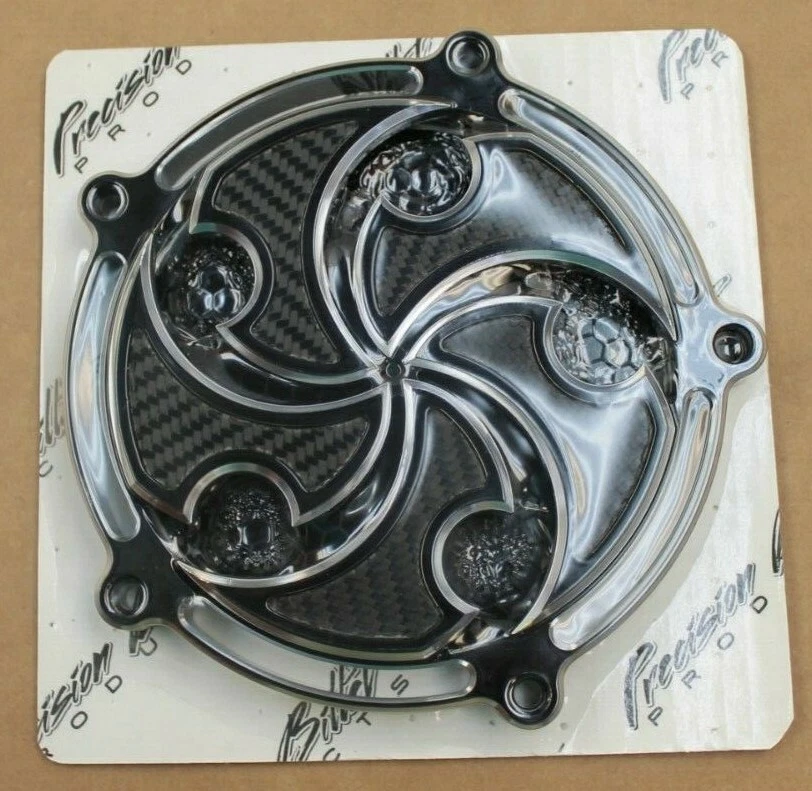 Filtro de aire Precision Billet, Assassin, doble leva Harley 1999-2015 - negro Foto 4 de 4