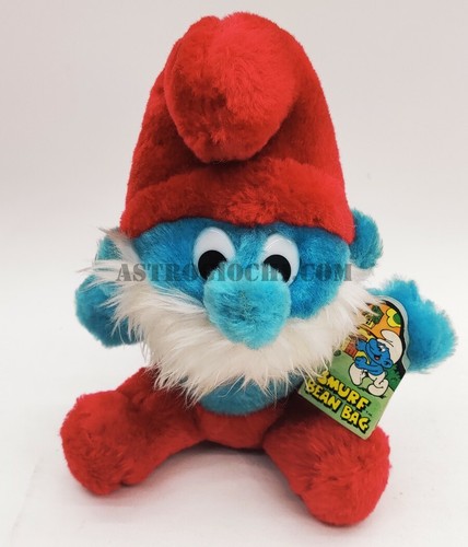 PEYO PUFFI PELUCHE GRANDE PUFFO VINTAGE 1981 NEW WITH TAG SMURFS WALLACE BERRIE - Picture 2 of 6