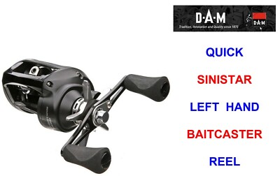 AUSVERKAUF DAM QUICK SINISTER HIGH SPEED LINKSHAND BAITCASTER ROLLE LP MULTIPLIKATOR