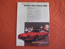 1983 Chevrolet Camaro Z28 - Original Print Car Ad - Excellent Condition
