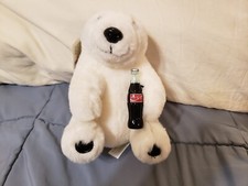 Vintage Coca Cola Polar Bear Plush Collection 1993 Play By Play 8”tall
