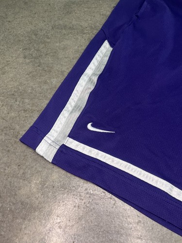 Nike K-State Boys Youth Size L Large Purple Athletic Drawstring Elastic Shorts - Picture 3 of 10