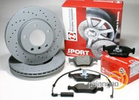 Zimmermann Gelochte Sport Bremsscheiben 286 Mm BeläGe Vorne FüR BMW 3Er [E36]