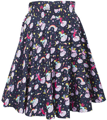 Küstenluder MAEVE Rainbow Alicorn UNICORN Einhorn Swing Skirt ROCK Rockabilly