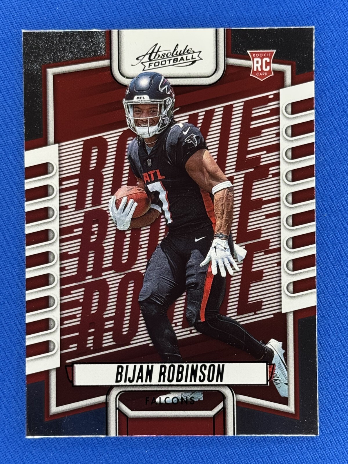 2023 Absolute #106 Bijan Robinson Blue Foil Rookie RC Falcons