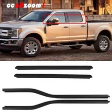 For Ford F250 F350 F450 Car Weatherstrip Window Moulding Trim Seal Belt 4PCS Set