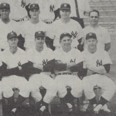 ヤンキース　集合写真 1961 New York Yankees Team Photo World Series Champs Vintage 4x6