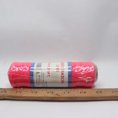 Braided Nylon Mason Line Fluorescent Pink #18 x 275' 181/4PB