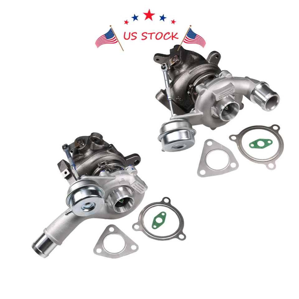 RH&LH Turbo Turbocharger Set For 10-19 Ford Explorer Taurus Lincoln MKS MKT 3.5L Foto 2 de 4