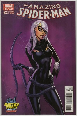 AMAZING SPIDER-MAN 2 J SCOTT CAMPBELL BLACK CAT NM OR BETTER 9.6 9.8 MARVEL