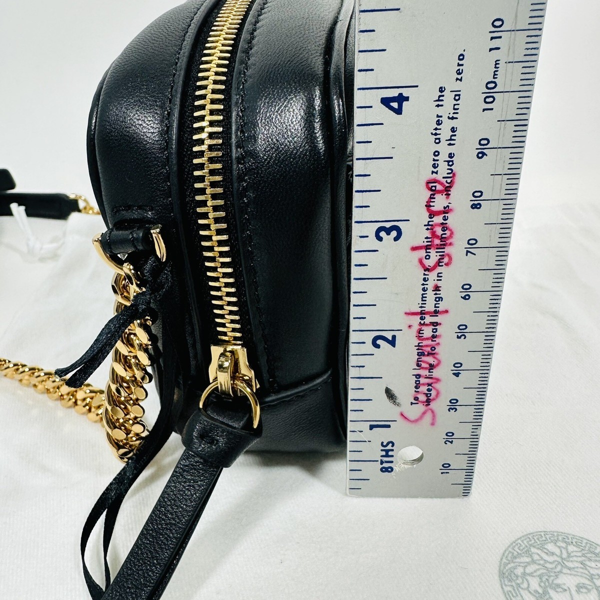 【送料&関税込】Versace Quilted Nylon Camera Bag With Versace La Medusa Blue Quilted Small Camera Crossbody Bag