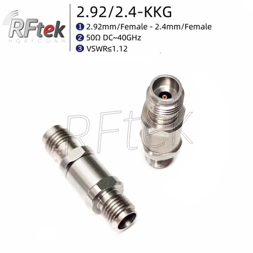 2,92 mm do 2,4 mm Wtyczka Gniazdo DC-40GHz Adapter RF MMwave Precyzyjne złącze testowe - Zdjęcie 12 z 17