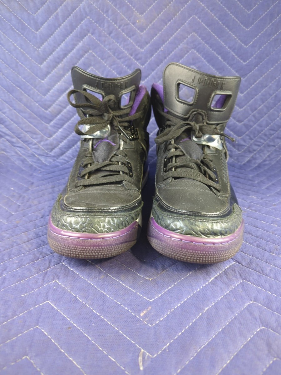 Rare! Nike Air Jordan Spizike Court Purple Black Men display picture 3