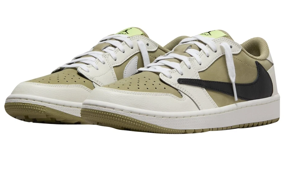 Travis Scott X Air Jordan 1 Low Golf 'Neutral Olive' Dunk