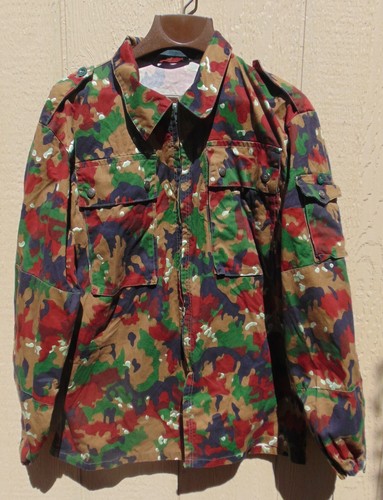 Swiss Alpenflage M83 Camo Lightweight Combat Jacket Size L & XL,Ex.cd.,free ship - Picture 2 of 9